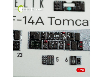 F-14a Tomcat Interior 3d Decals For Italeri Kit - zdjęcie 7