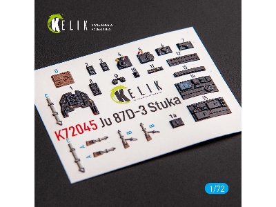 Junkers Ju 87d-3 Stuka - Interior 3d Decal For Special Hobby Kit - zdjęcie 2