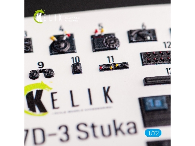 Junkers Ju 87d-3 Stuka - Interior 3d Decal For Special Hobby Kit - zdjęcie 3