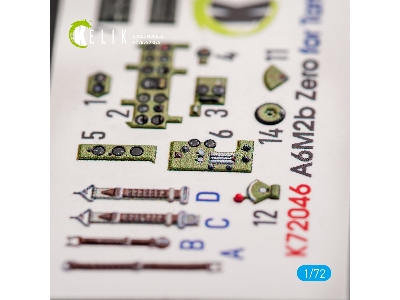 A6m2b Zero - Interior 3d Decals For Tamiya Kit - zdjęcie 1