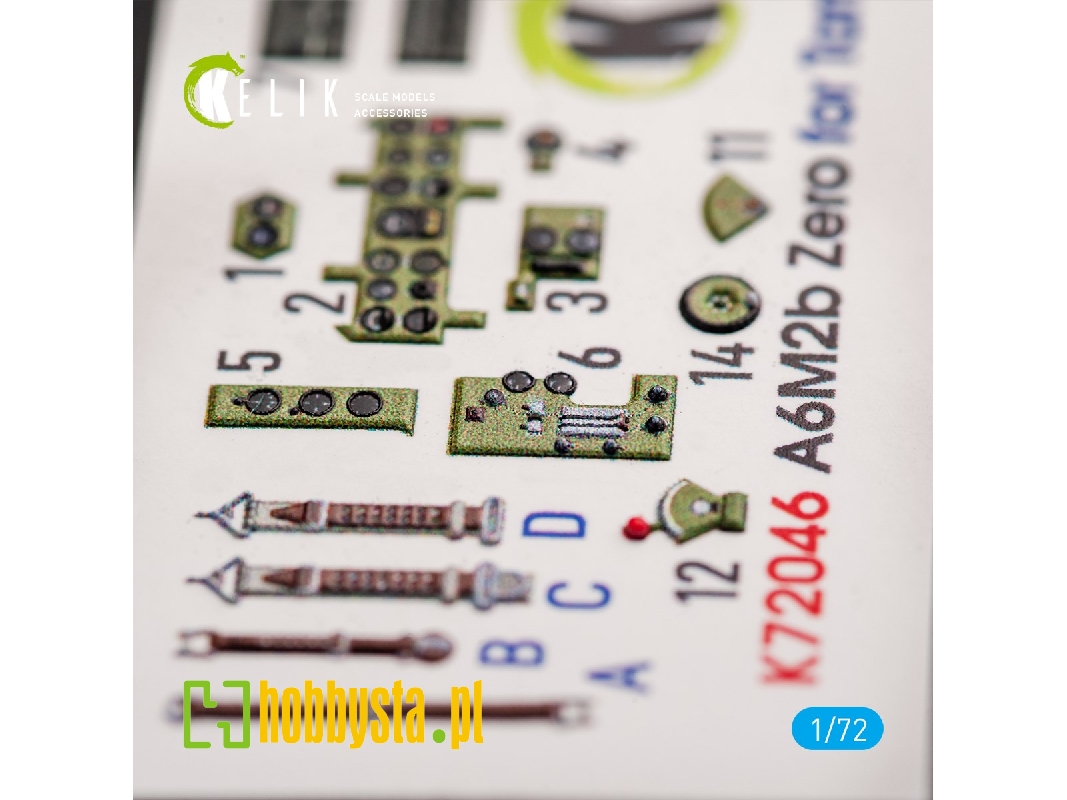 A6m2b Zero - Interior 3d Decals For Tamiya Kit - zdjęcie 1