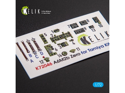 A6m2b Zero - Interior 3d Decals For Tamiya Kit - zdjęcie 2