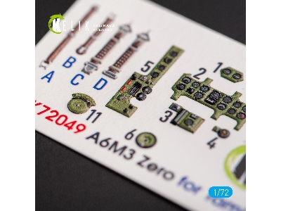 A6m3 Zero Interior - 3d Decals For Tamiya Kit - zdjęcie 1