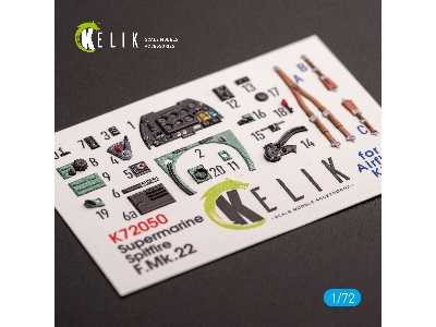 Spitfire F.Mk.22 - Interior 3d Decals For Airfix Kit - zdjęcie 2