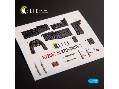 Junkers Ju 87d-3n/D-7 - Interior 3d Decals For Fujimi/Hobby 2000 Kit - zdjęcie 2