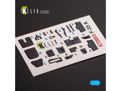 F-35a - Interior 3d Decals For Tamiya Kit - zdjęcie 2