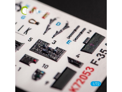 F-35a - Interior 3d Decals For Tamiya Kit - zdjęcie 3