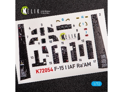 F-15i Iaf Ra`am - Interior 3d Decals For Gwh Kit - zdjęcie 3