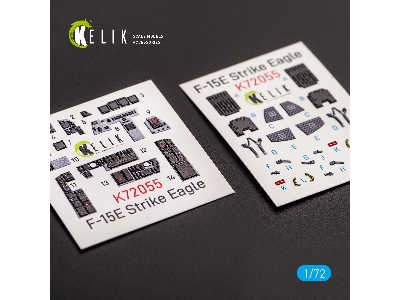 F-15e Strike Eagle - Interior 3d Decals For Revell Kit - zdjęcie 1