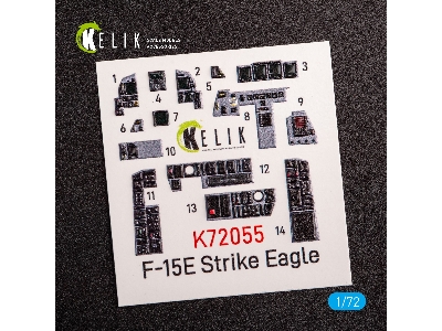 F-15e Strike Eagle - Interior 3d Decals For Revell Kit - zdjęcie 3