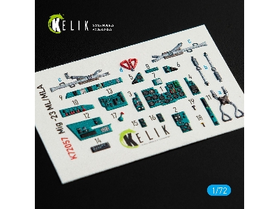 Mig-23 Ml/Mla Interior 3d Decals For Clearprop Kit - zdjęcie 1