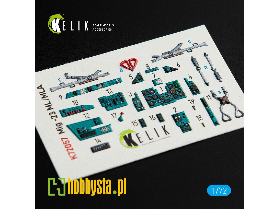 Mig-23 Ml/Mla Interior 3d Decals For Clearprop Kit - zdjęcie 1 Mig-23 Ml/Mla Interior 3d Decals For Clearprop Kit - zdjęcie 1