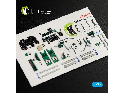 M6a1 Seiran Interior 3d Decals For Tamiya Kit - zdjęcie 2