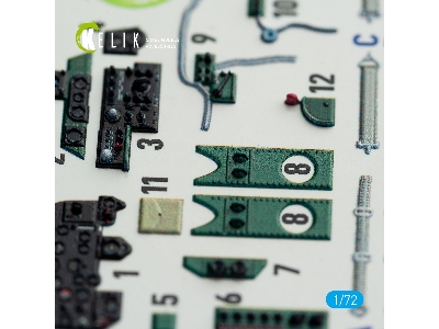M6a1 Seiran Interior 3d Decals For Tamiya Kit - zdjęcie 3