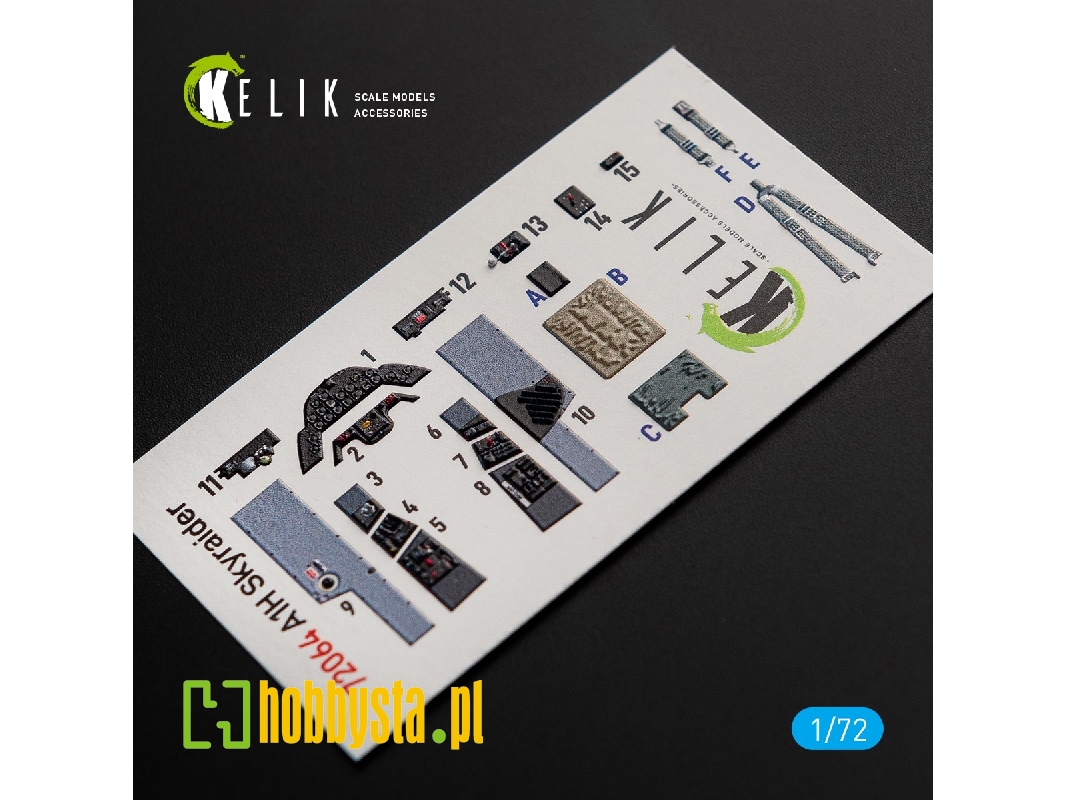A1h Skyraider Interior 3d Decals For Hasegawa Kit - zdjęcie 1 A1h Skyraider Interior 3d Decals For Hasegawa Kit - zdjęcie 1