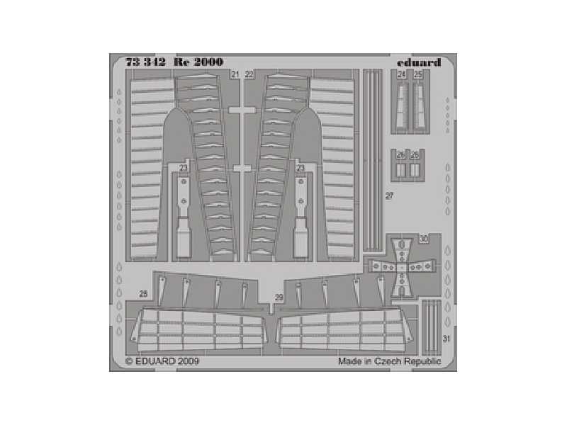  Re 2000 S. A. 1/72 - Italeri - blaszki - zdjęcie 1