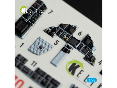 F-15e Strike Eagle Interior 3d Decals For Hasegawa Kit - zdjęcie 3