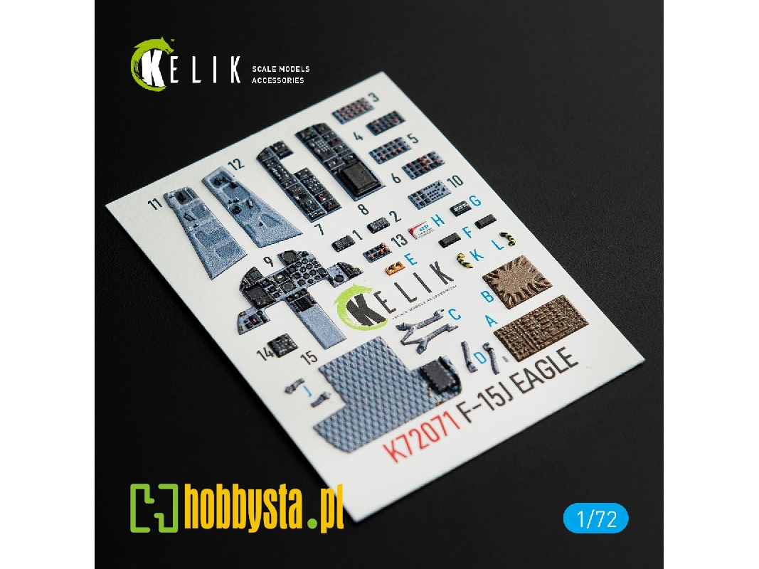 F-15j Eagle Interior 3d Decals For Platz Kit - zdjęcie 1 F-15j Eagle Interior 3d Decals For Platz Kit - zdjęcie 1