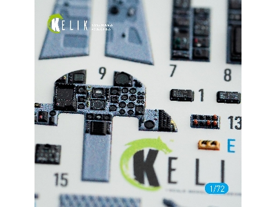 F-15j Eagle Interior 3d Decals For Platz Kit - zdjęcie 3