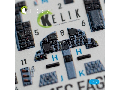 F-15c Strike Eagle Interior 3d Decals For Hasegawa Kit - zdjęcie 2
