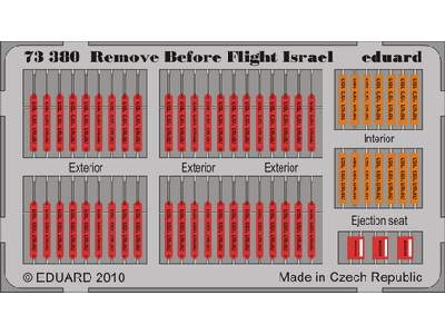  Remove Before Flight - Israel 1/72 - blaszki - zdjęcie 1