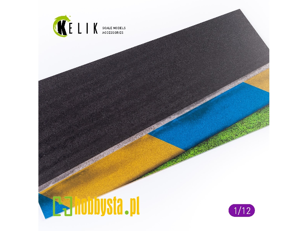 Asphalt Road Moto Race Track Type 1 Base - Acrylic 3mm (180mm X 357mm) - zdjęcie 1 Asphalt Road Moto Race Track Type 1 Base - Acrylic 3mm (180mm X 357mm) - zdjęcie 1