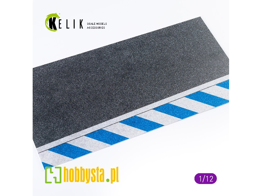 Asphalt Road Moto Race Track Type 2 Base - Acrylic 3mm (180mm X 357mm) - zdjęcie 1 Asphalt Road Moto Race Track Type 2 Base - Acrylic 3mm (180mm X 357mm) - zdjęcie 1