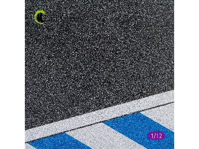 Asphalt Road Moto Race Track Type 2 Base - Acrylic 3mm (180mm X 357mm) - zdjęcie 4