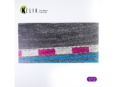 Asphalt Road Moto Race Track Type 3 Base - Acrylic 3mm (180mm X 357mm) - zdjęcie 2