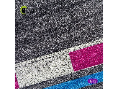 Asphalt Road Moto Race Track Type 3 Base - Acrylic 3mm (180mm X 357mm) - zdjęcie 3