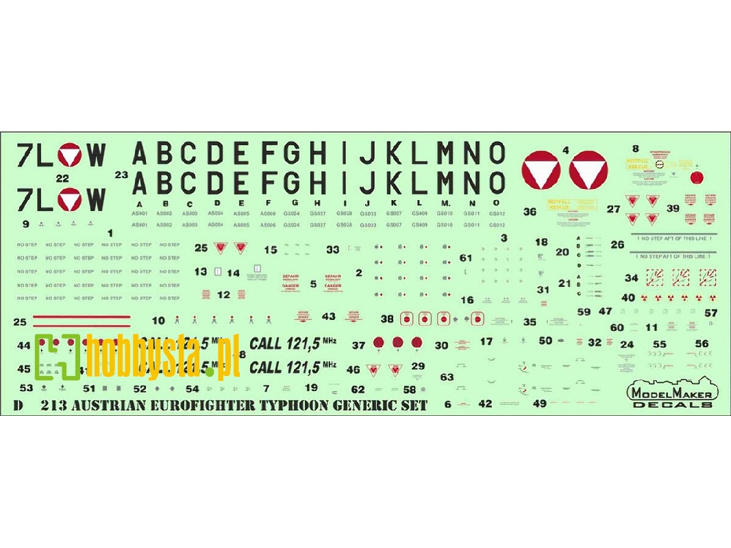 Austrian Eurofighter Typhoon, Generic Set - zdjęcie 1 Austrian Eurofighter Typhoon, Generic Set - zdjęcie 1