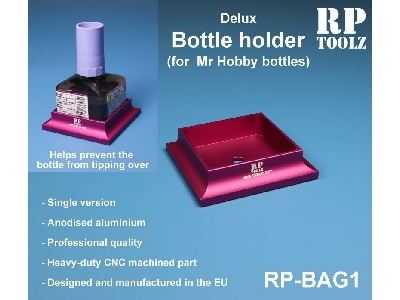 Deluxe Aluminium Holder For Gunze Bottles (Purple) - zdjęcie 2
