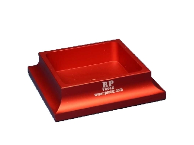 Deluxe Aluminium Holder For Tamiya Bottles (Red) - zdjęcie 1