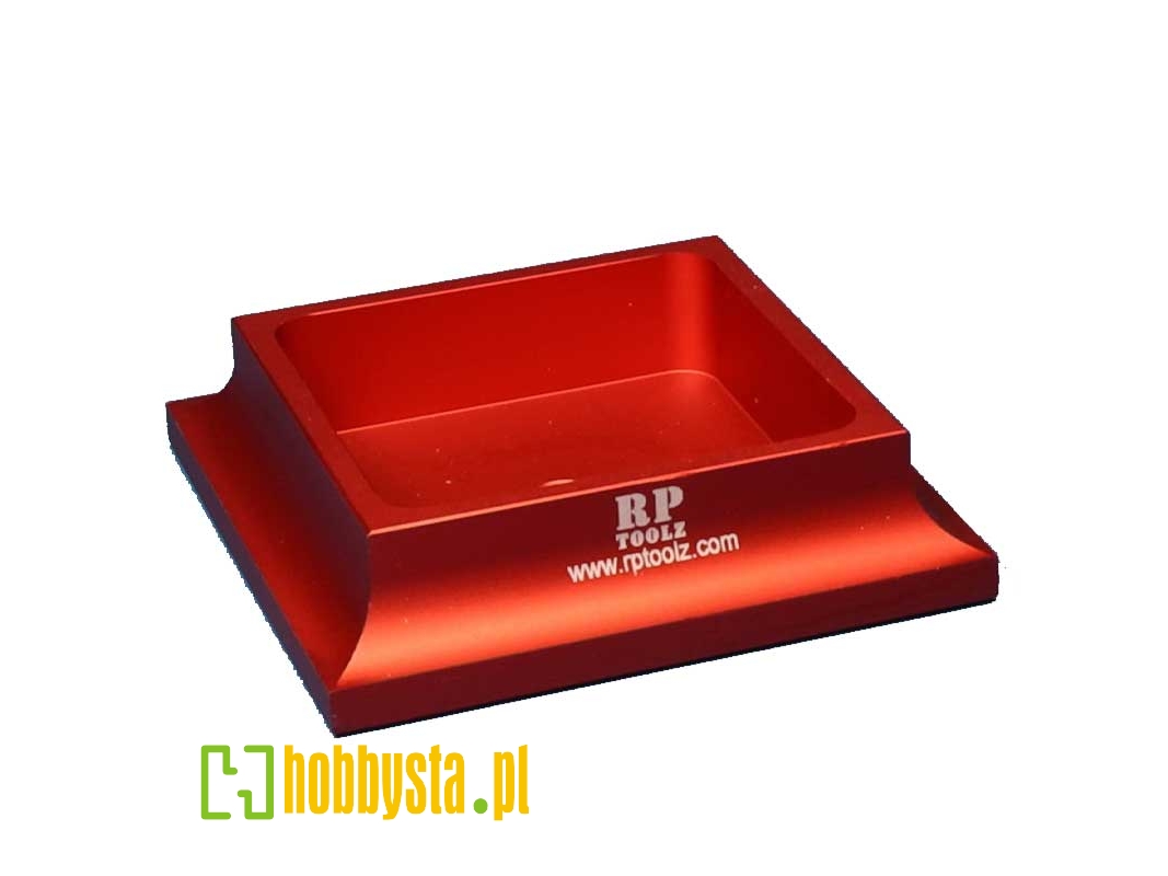 Deluxe Aluminium Holder For Tamiya Bottles (Red) - zdjęcie 1 Deluxe Aluminium Holder For Tamiya Bottles (Red) - zdjęcie 1