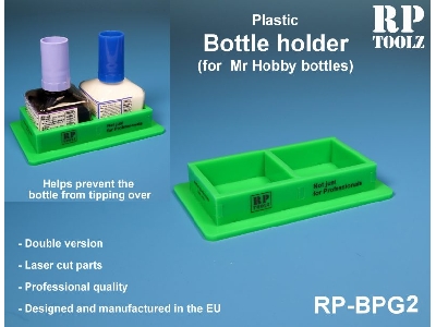 Double Plastic Holder For Gunze Bottles (Green) - zdjęcie 2