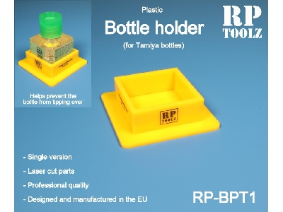 Single Plastic Holder For Tamiya Bottles (Yellow) - zdjęcie 2