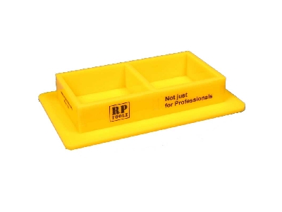 Double Plastic Holder For Tamiya Bottles (Yellow) - zdjęcie 1