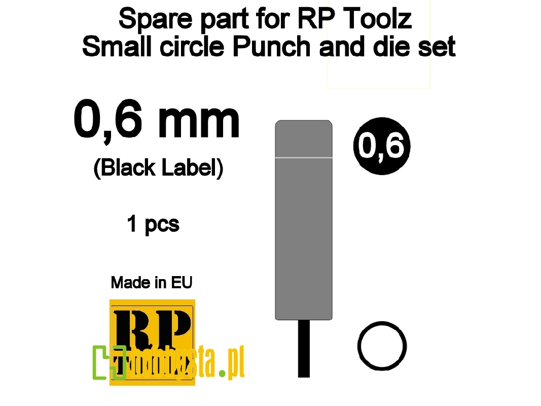 Spare Part For Rp Toolz Small Circle Punch And Die Set 0,6 - zdjęcie 1 Spare Part For Rp Toolz Small Circle Punch And Die Set 0,6 - zdjęcie 1