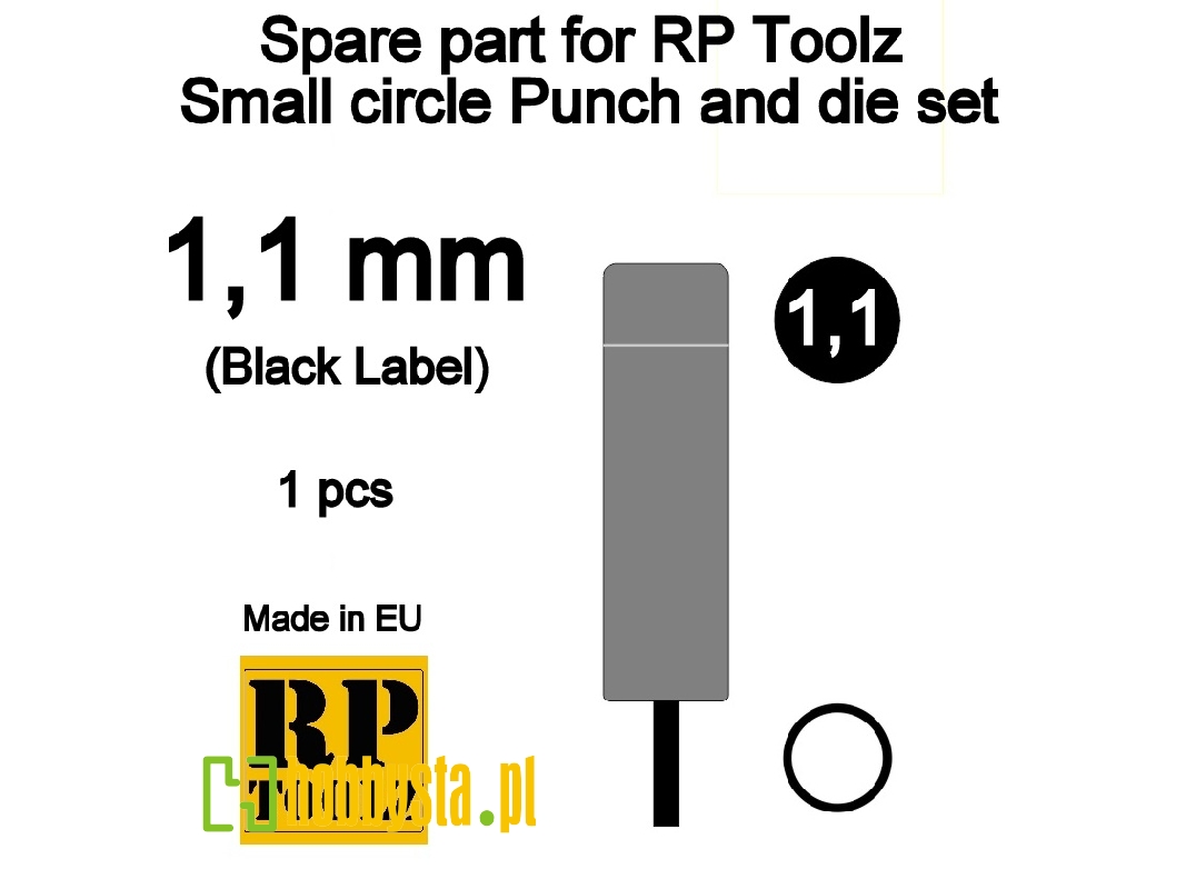 Spare Part For Rp Toolz Small Circle Punch And Die Set 1,1 - zdjęcie 1 Spare Part For Rp Toolz Small Circle Punch And Die Set 1,1 - zdjęcie 1