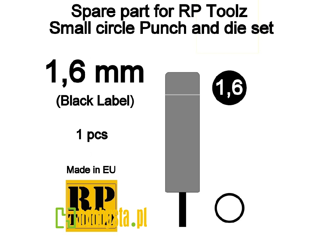 Spare Part For Rp Toolz Small Circle Punch And Die Set 1,6 - zdjęcie 1 Spare Part For Rp Toolz Small Circle Punch And Die Set 1,6 - zdjęcie 1