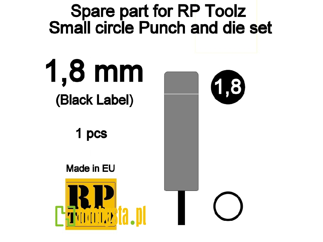 Spare Part For Rp Toolz Small Circle Punch And Die Set 1,8 - zdjęcie 1 Spare Part For Rp Toolz Small Circle Punch And Die Set 1,8 - zdjęcie 1