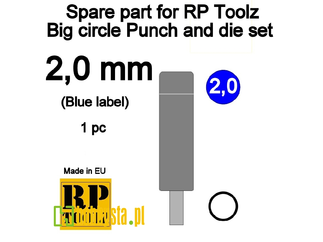 Spare Part For Rp Toolz Big Circle Punch And Die Set 2,0 - zdjęcie 1 Spare Part For Rp Toolz Big Circle Punch And Die Set 2,0 - zdjęcie 1