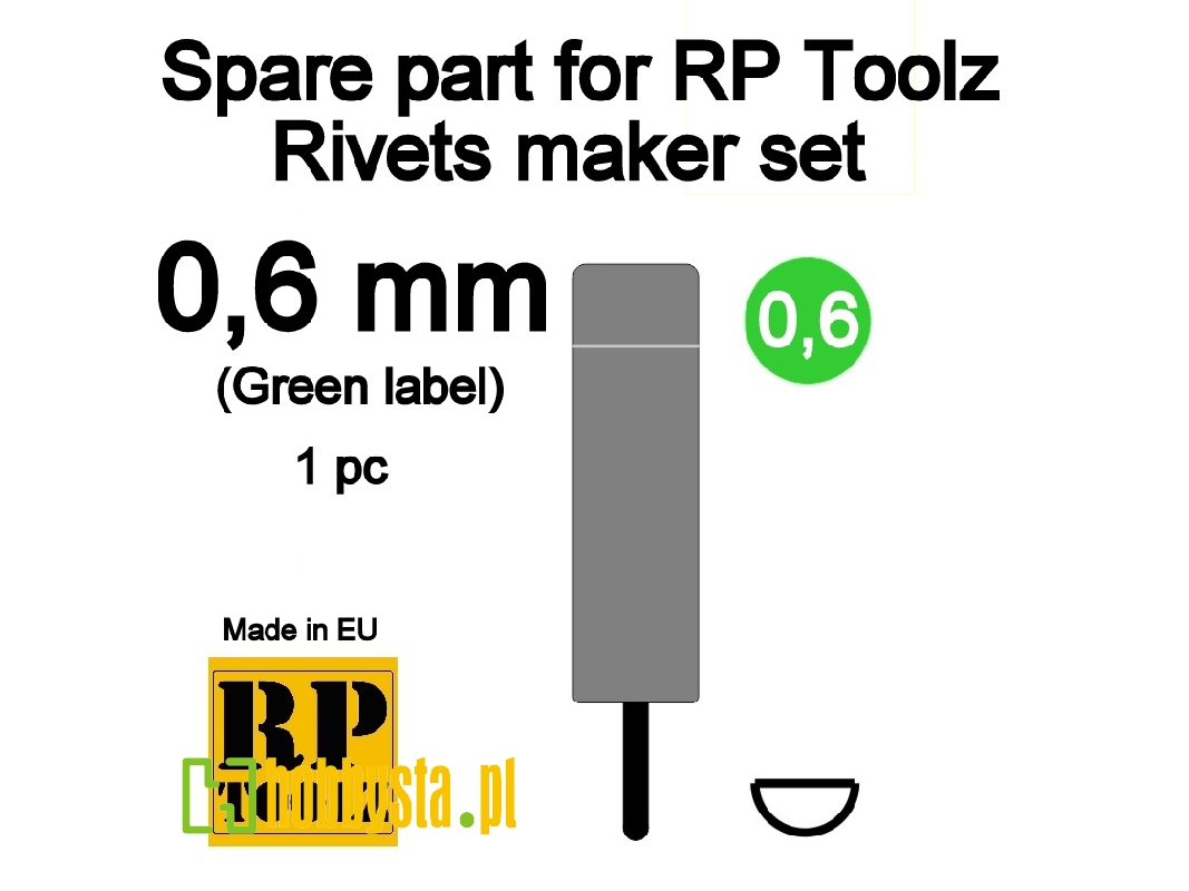 Spare Part For Rp Toolz Rivets Maker Set 0,6 - zdjęcie 1 Spare Part For Rp Toolz Rivets Maker Set 0,6 - zdjęcie 1