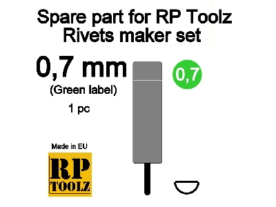 Spare Part For Rp Toolz Rivets Maker Set 0,7 - zdjęcie 1