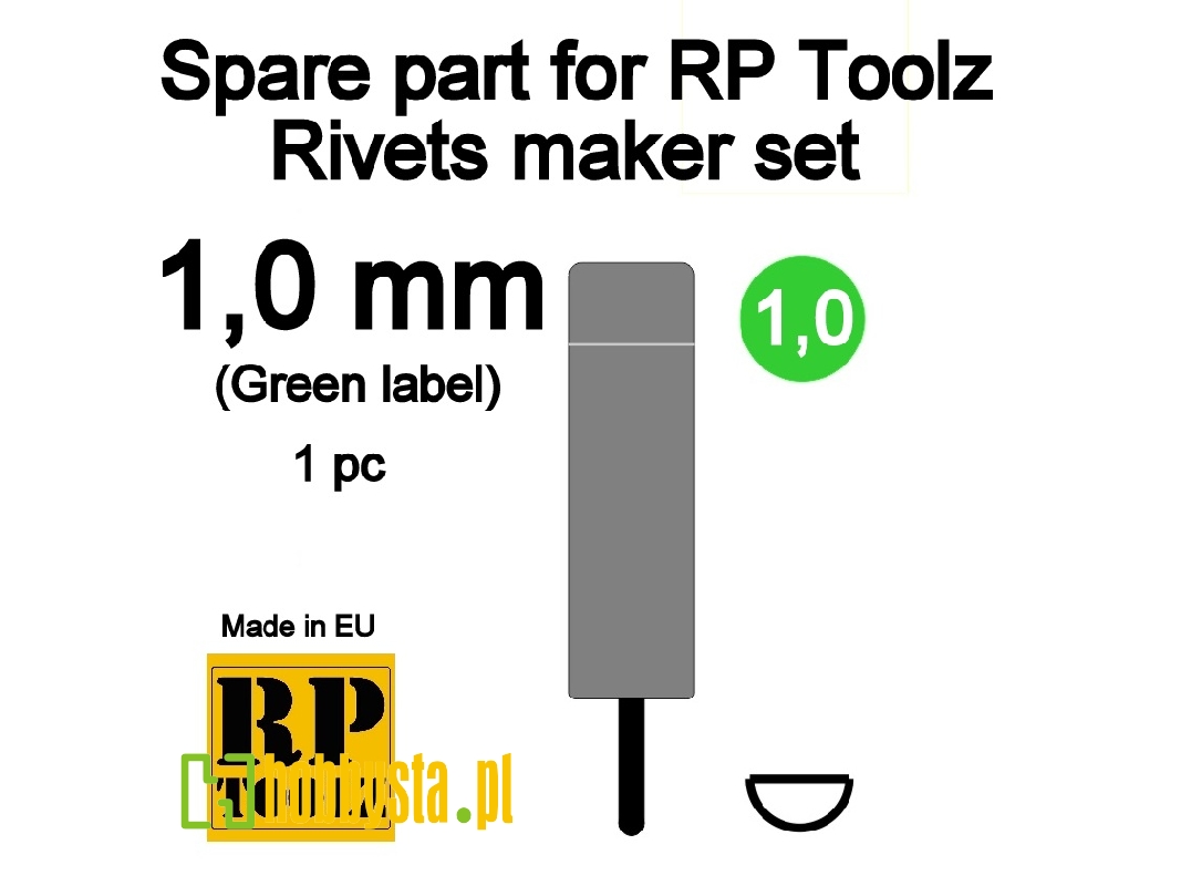 Spare Part For Rp Toolz Rivets Maker Set 1,0 - zdjęcie 1 Spare Part For Rp Toolz Rivets Maker Set 1,0 - zdjęcie 1