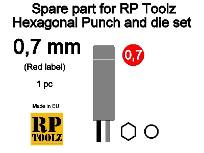 Spare Part For Rp Toolz Hexagonal Punch And Die Set 0,7 - zdjęcie 1