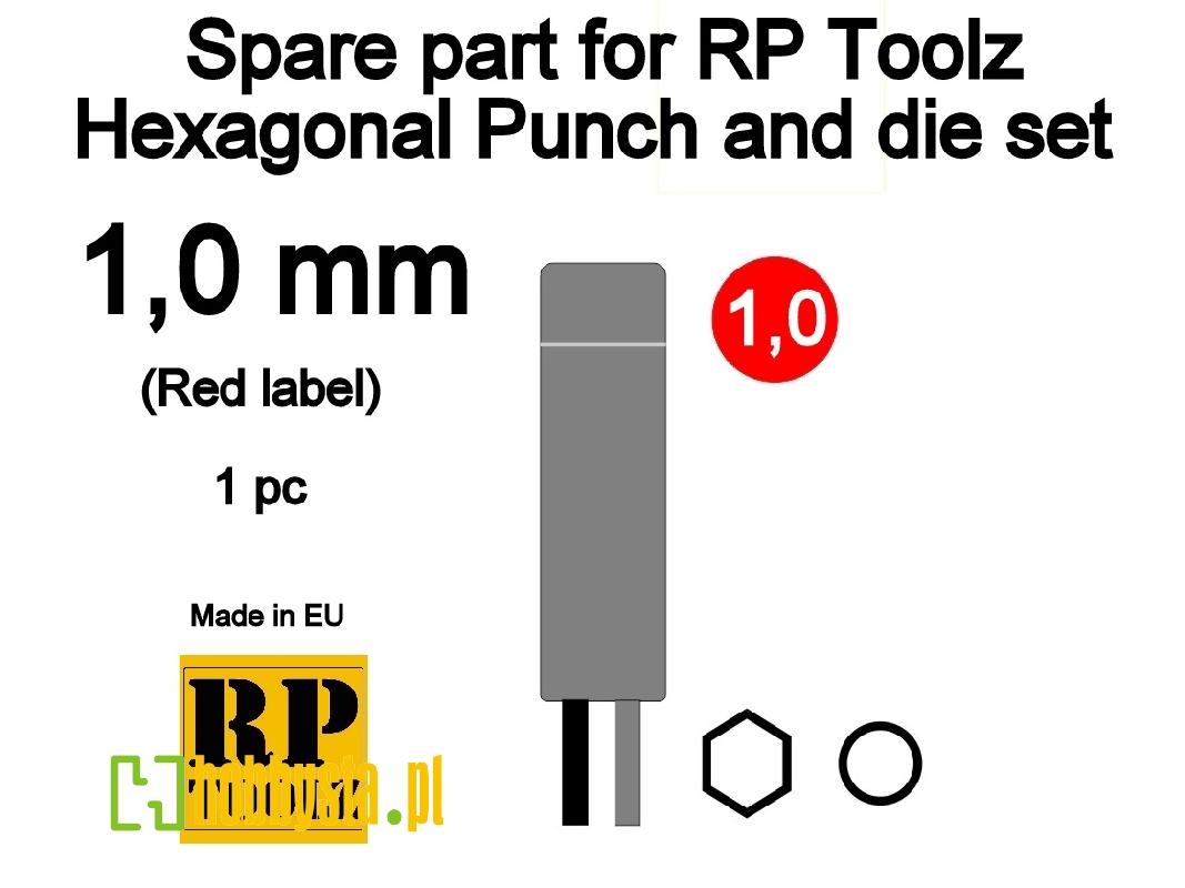 Spare Part For Rp Toolz Hexagonal Punch And Die Set 1,0 - zdjęcie 1 Spare Part For Rp Toolz Hexagonal Punch And Die Set 1,0 - zdjęcie 1