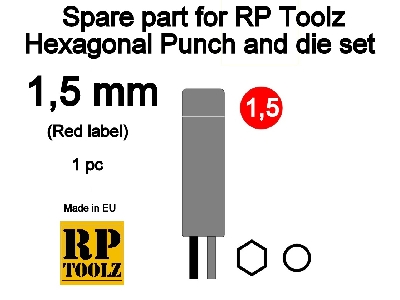 Spare Part For Rp Toolz Hexagonal Punch And Die Set 1,5 - zdjęcie 1