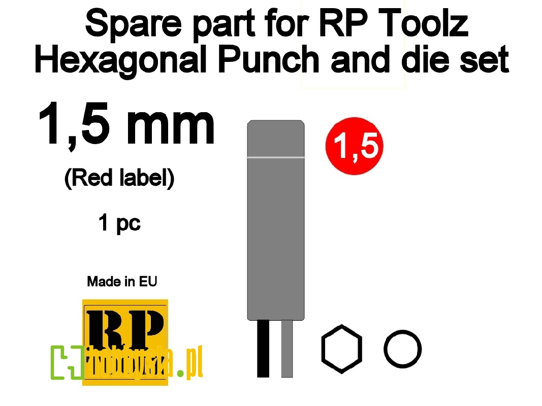 Spare Part For Rp Toolz Hexagonal Punch And Die Set 1,5 - zdjęcie 1 Spare Part For Rp Toolz Hexagonal Punch And Die Set 1,5 - zdjęcie 1
