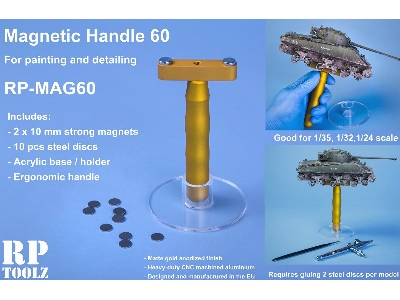 Mag60 , Magnetic Handle With Acrylic Basement - zdjęcie 1
